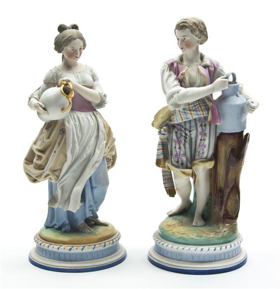 A Pair of Continental Porcelain Figures