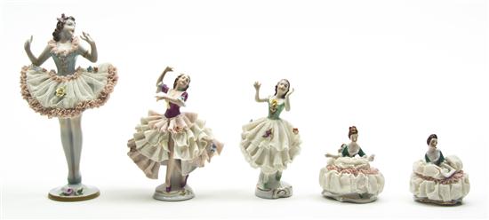 A Collection of Five German Porcelain 154945