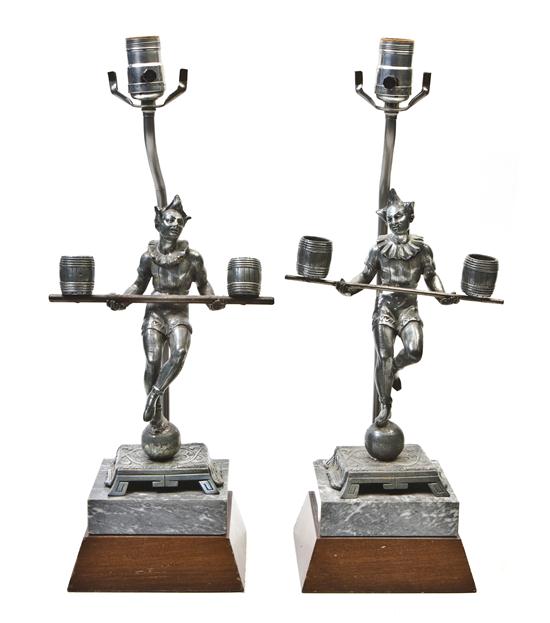A Pair of Art Deco Style Cast Metal 15496b