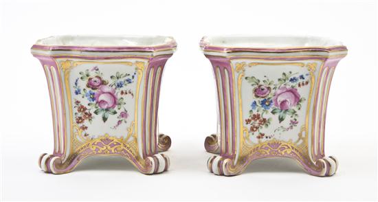 A Pair of Paris Porcelain Cache 15497c