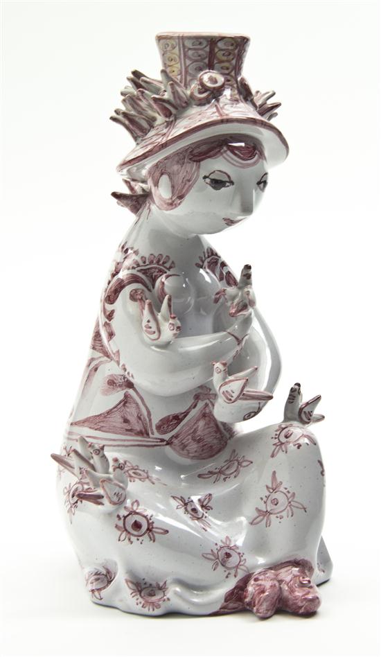 An Italian Ceramic Figure second half