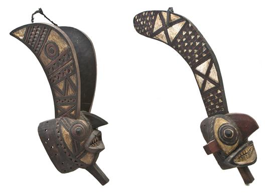 *Two African Gurunsi Style Carved