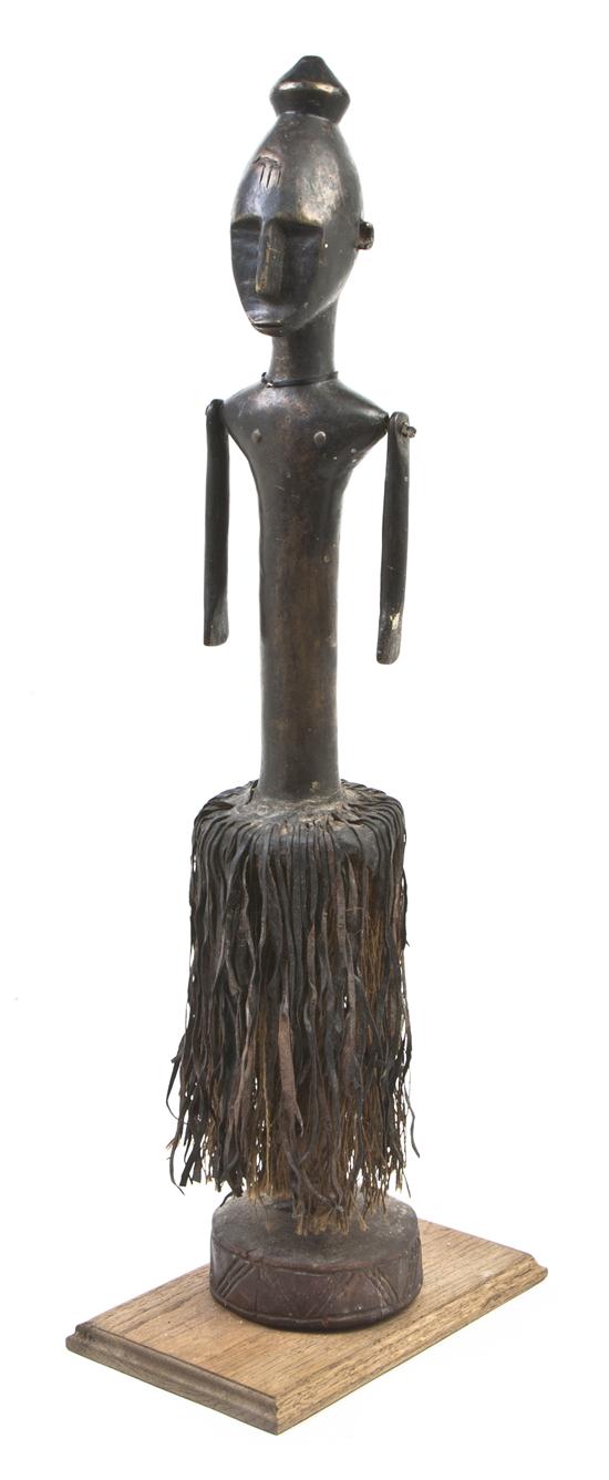  An African Wood and Metal Figure 1549a9