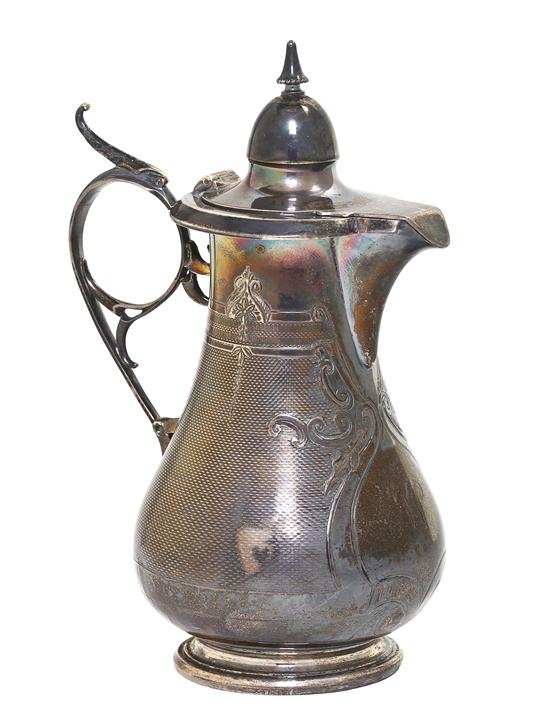 An American Coin Silver Syrup Pitcher