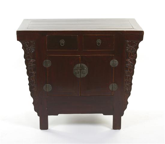 A Chinese Low Cabinet having a rectangular