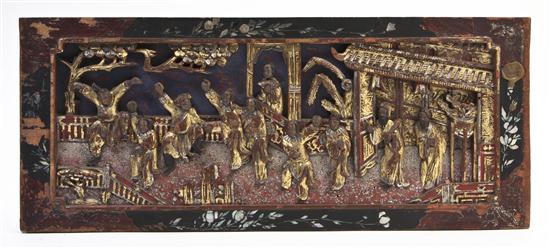  A Chinese Gilt Painted Carved 154a19