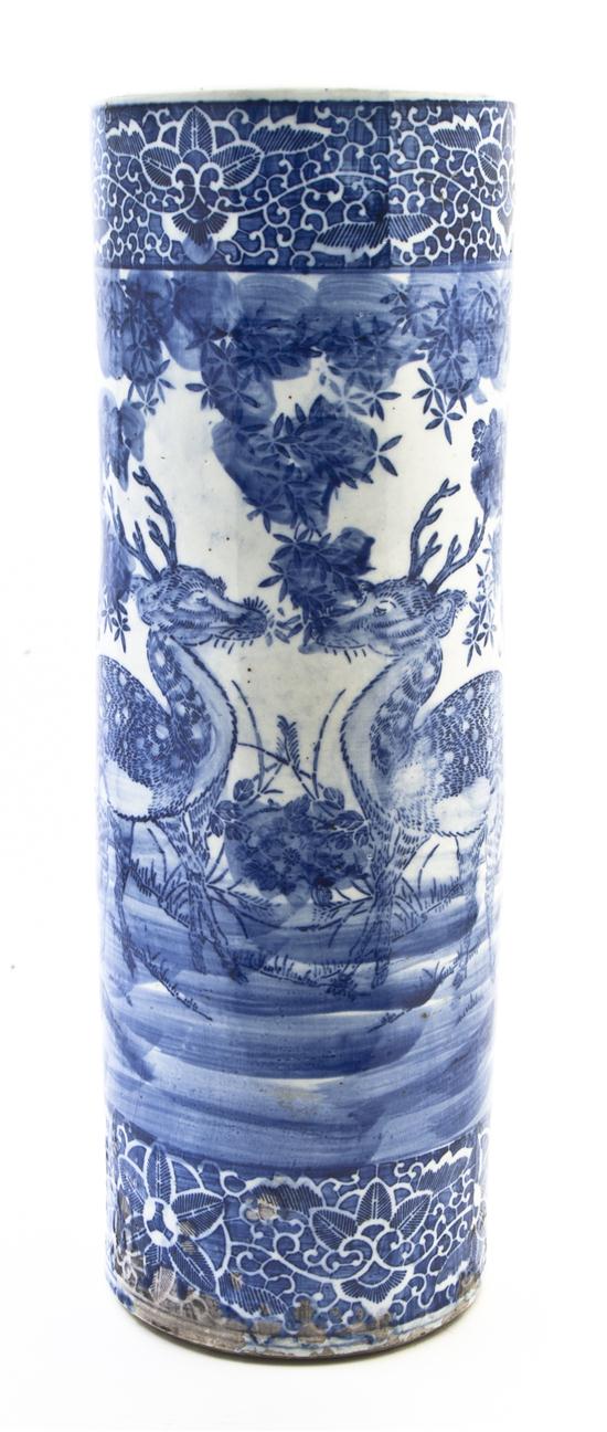 *A Chinese Porcelain Umbrella Stand