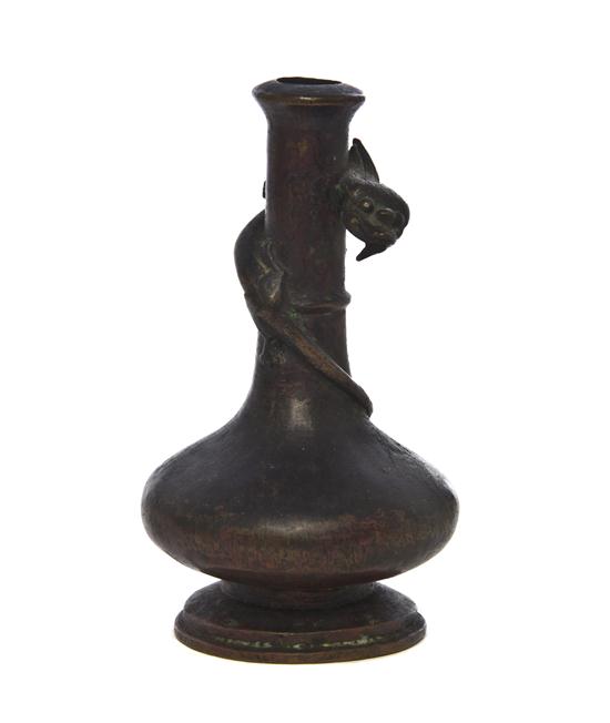 A Chinese Bronze Vase of bottle form