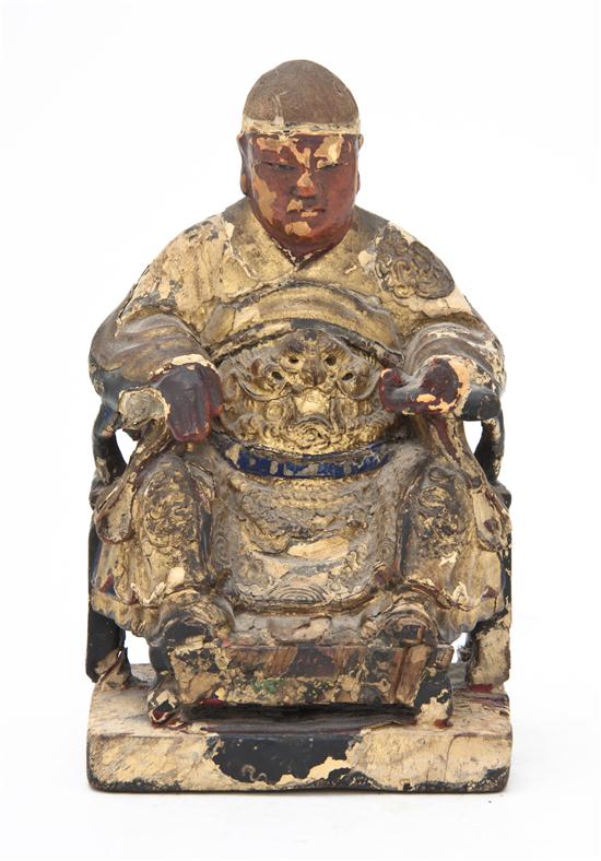 A Chinese Carved Wood Figure of 154a44