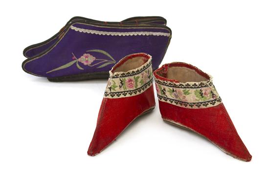 *Two Pairs of Chinese Shoes for