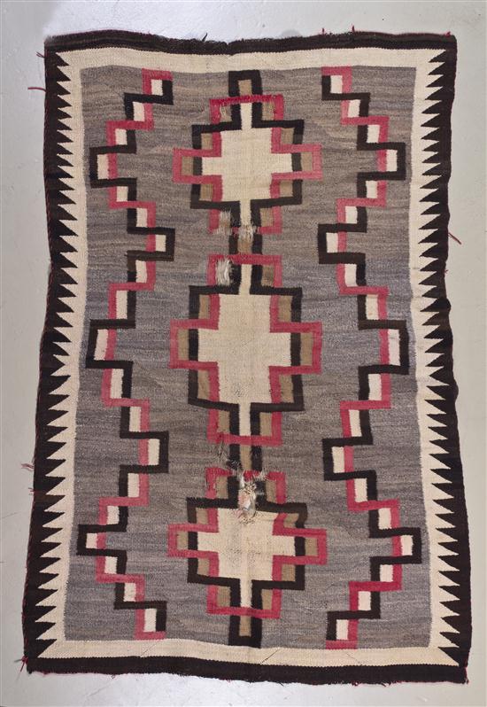  A Navajo Wool Rug having repeating 154aeb