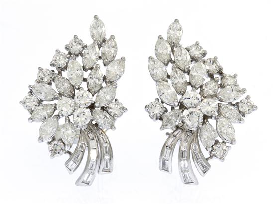 A Pair of Platinum and Diamond