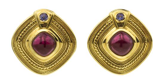 A Pair of 18 Karat Yellow Gold 154be2