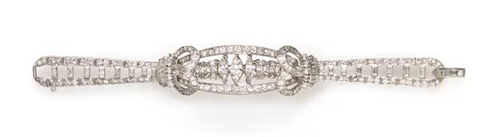  A Platinum and Diamond Bracelet 154c08