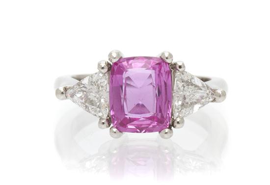 A Platinum Diamond and Pink Sapphire 154c1e