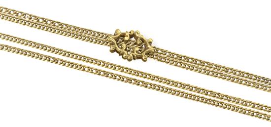  A 14 Karat Yellow Gold Fob Chain 154c28