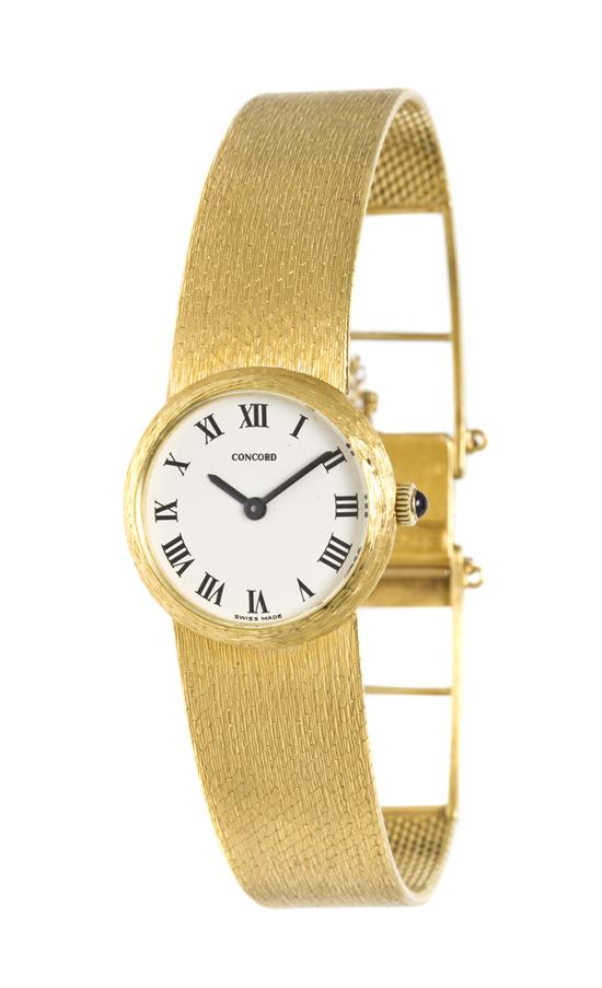 *An 18 Karat Yellow Gold Wristwatch