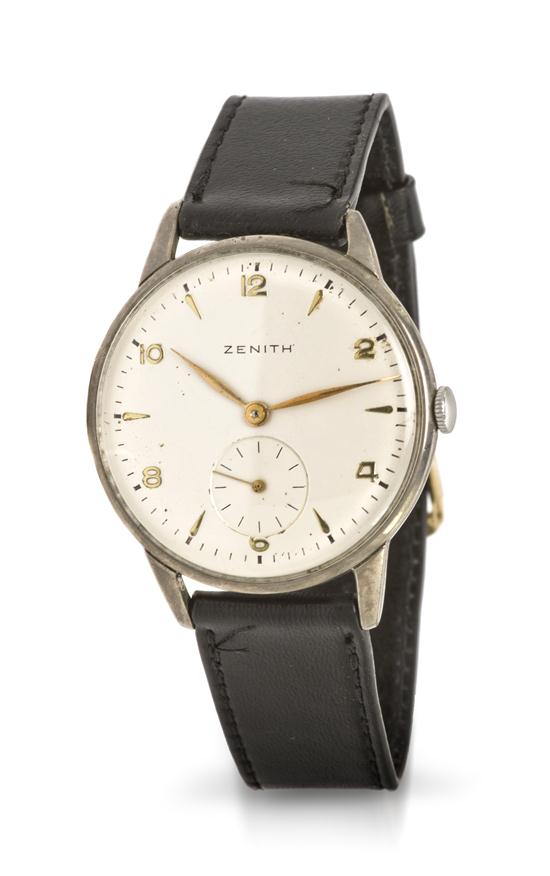 A Stainless Steel Wristwatch Zenith 154c50