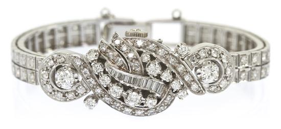  A 14 Karat White Gold and Diamond 154c92