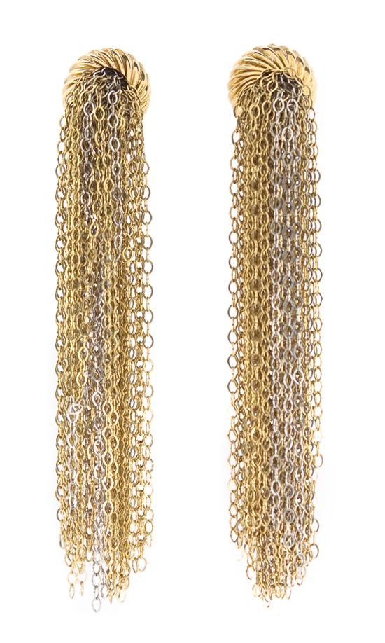  A Pair of 14 Karat Gold Tassel 154c9f