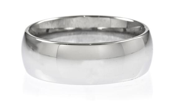 A Tungsten Carbide Ring. 8.50 dwts.