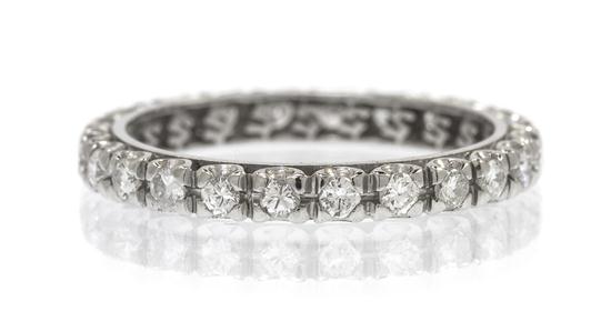 A Platinum and Diamond Eternity Band