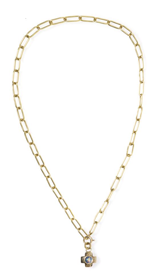 A 14 Karat Yellow Gold Link Chain 154d59