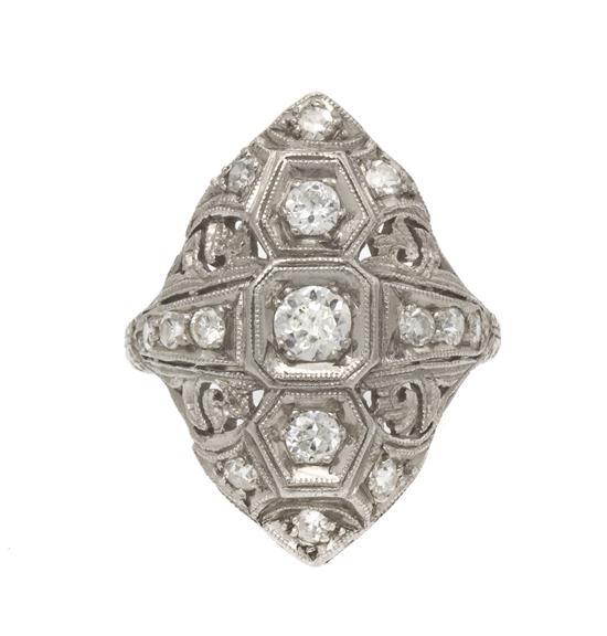 An Art Deco Platinum and Diamond