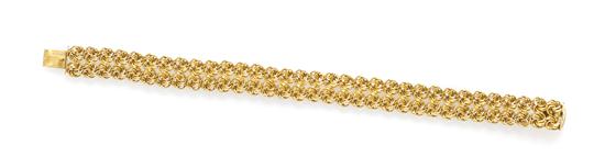 A 14 Karat Yellow Gold Link Bracelet