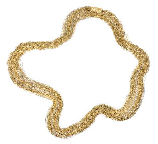 A 14 Karat Gold Multi Chain Necklace 154dc2