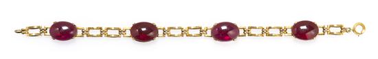 A 14 Karat Yellow Gold and Garnet 154dcb