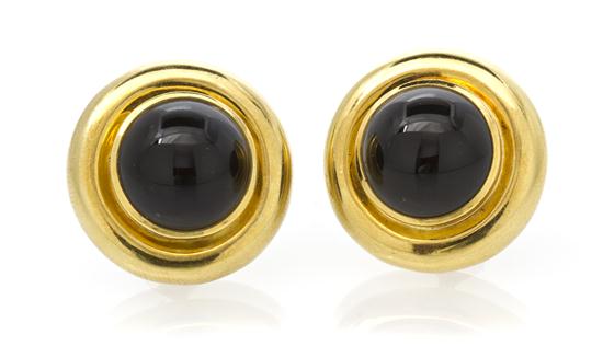 A Pair of 18 Karat Yellow Gold