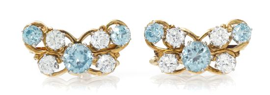 A Pair of Vintage Yellow Gold and