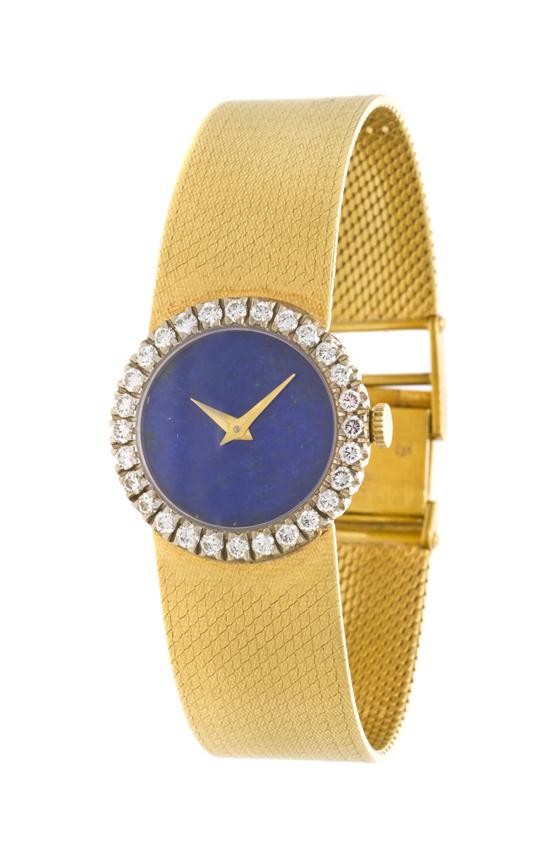 An 18 Karat Yellow Gold Lapis Lazuli 155149