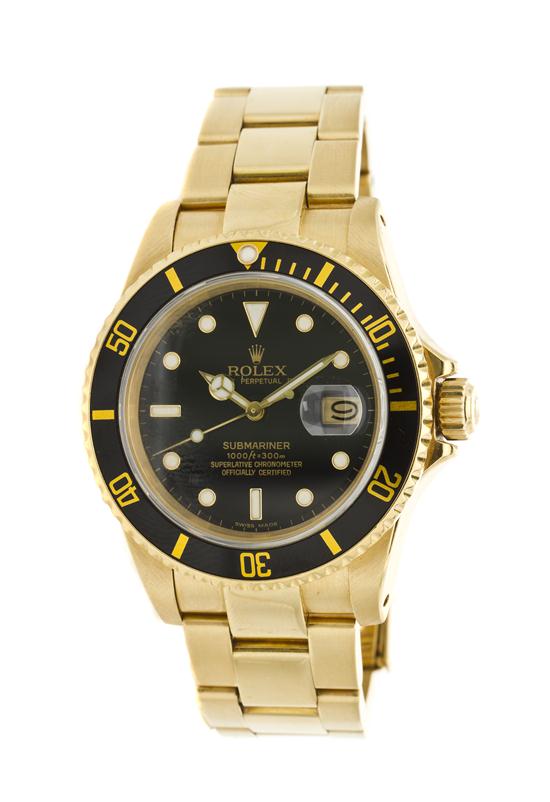 An 18 Karat Yellow Gold Ref. 16808 Submariner