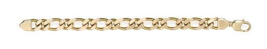 A 14 Karat Yellow Figaro Link Bracelet 155229