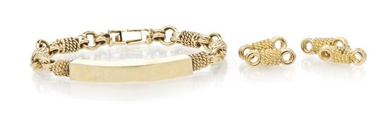 A 14 Karat Yellow Gold Jewelry