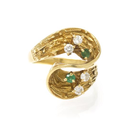 An 18 Karat Yellow Gold Emerald 155233