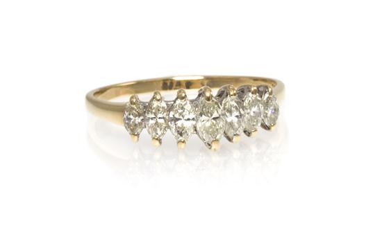 A 14 Karat Yellow Gold and Diamond 155276