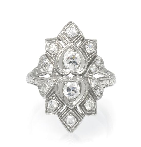 An Art Deco Platinum and Diamond