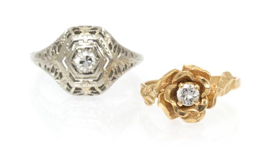 A Group of Gold and Diamond Rings