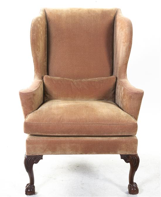 A Chippendale Style Wingback Armchair 1552e6
