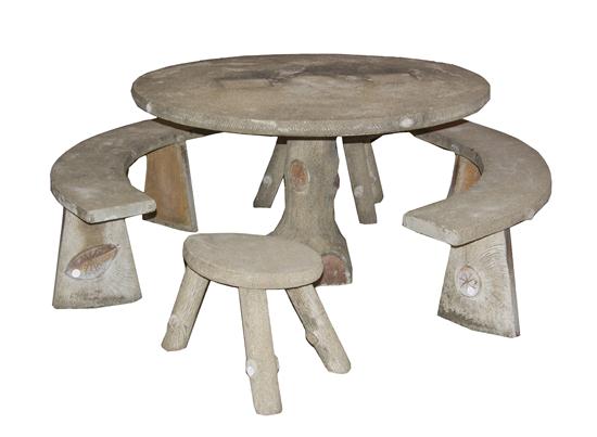 A Collection of Faux Bois Concrete 1552de