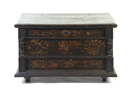 A Continental Painted Chest having 1552df