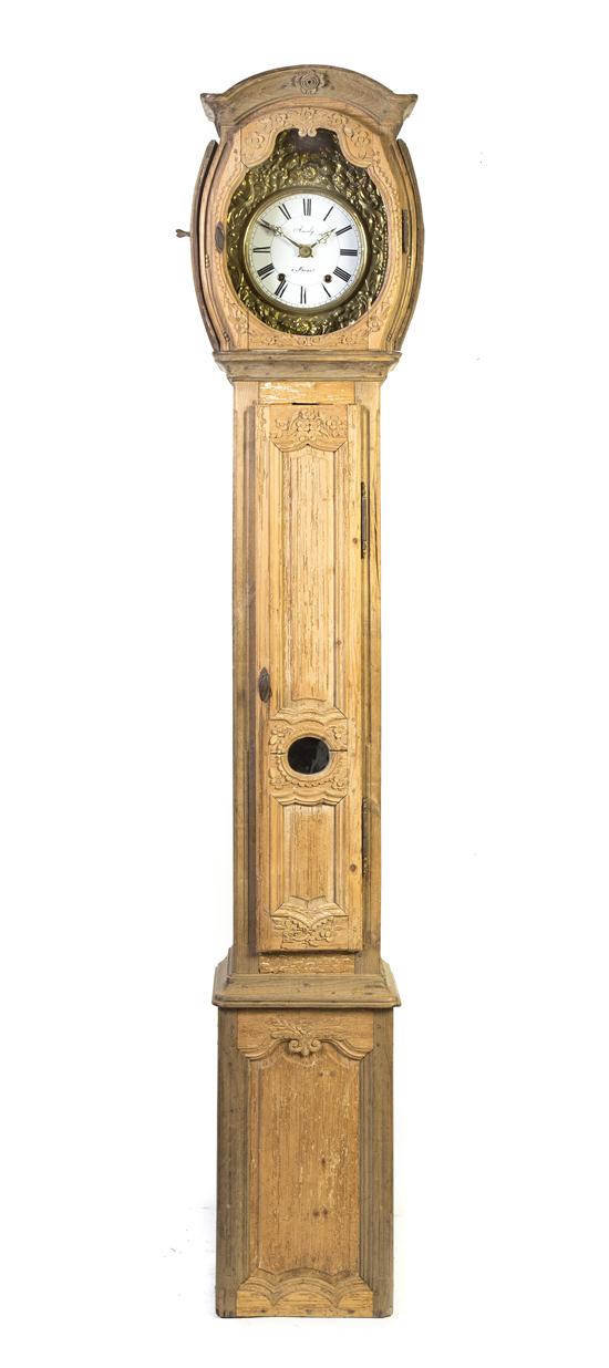 A French Provincial Pine Tall Case