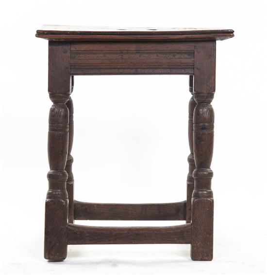  A Continental Walnut Work Stool 155324