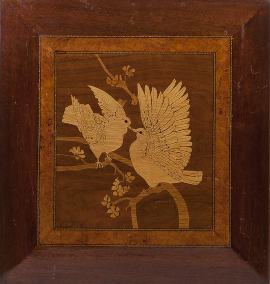 A Continental Marquetry Inlaid