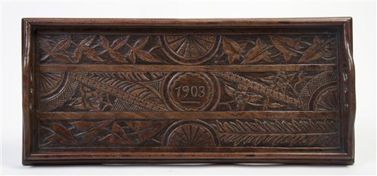 An Aesthetic Movement Carved Walnut 155352