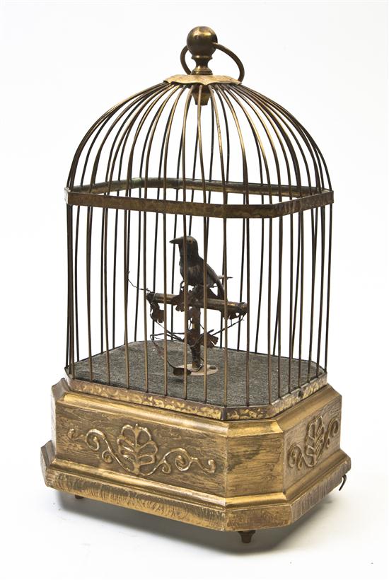 A Singing Bird Automaton set in a cage