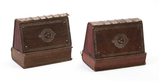 A Pair of Book Form Table Boxes
